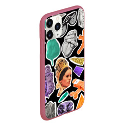 Чехол для iPhone 11 Pro Max матовый Underground pattern Fashion trend - фото 2