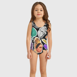 Детский купальник 3D Underground pattern / Fashion trend