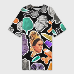 Underground pattern Fashion trend – Платье-футболка 3D с принтом купить