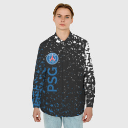 Мужская рубашка oversize 3D Psg брызги красок - фото 2