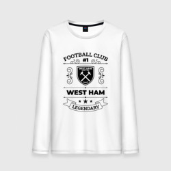 Мужской лонгслив хлопок West Ham: Football Club Number 1 Legendary