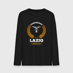 Мужской лонгслив хлопок Лого Lazio и надпись Legendary Football Club