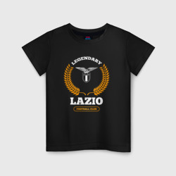 Детская футболка хлопок Лого Lazio и надпись Legendary Football Club