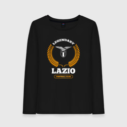 Женский лонгслив хлопок Лого Lazio и надпись Legendary Football Club