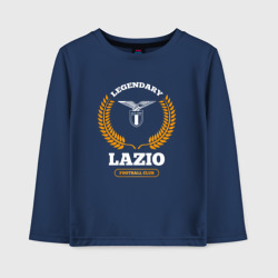 Детский лонгслив хлопок Лого Lazio и надпись Legendary Football Club