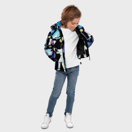 Зимняя куртка для мальчиков 3D Underground pattern, цвет черный - фото 5