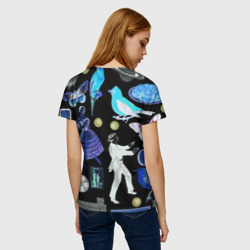 Женская футболка 3D Underground pattern / Fashion 2077 - фото 2