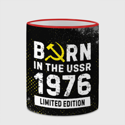 Кружка с полной запечаткой Born In The USSR 1976 year Limited Edition, цвет Кант красный - фото 4