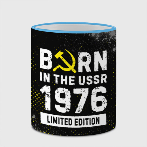 Кружка с полной запечаткой Born In The USSR 1976 year Limited Edition, цвет Кант небесно-голубой - фото 4