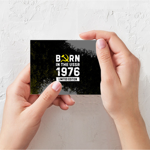 Поздравительная открытка Born In The USSR 1976 year Limited Edition, цвет белый - фото 3