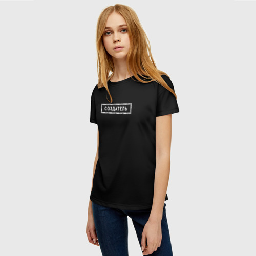 Женская футболка 3D Vsemayki Merch Создатель Black, цвет 3D печать - фото 3