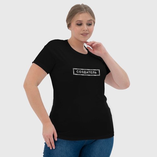 Женская футболка 3D Vsemayki Merch Создатель Black, цвет 3D печать - фото 6