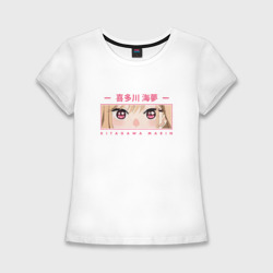 Женская футболка хлопок Slim Марин Китагава глаза