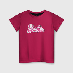 Детская футболка хлопок Barbie logo