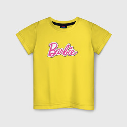 Детская футболка хлопок Barbie logo