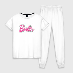 Женская пижама хлопок Barbie logo