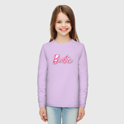 Детский лонгслив хлопок Barbie logo - фото 2