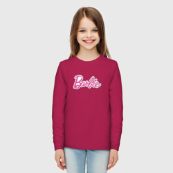 Детский лонгслив хлопок Barbie logo - фото 2