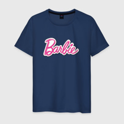 Мужская футболка хлопок Barbie logo