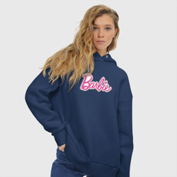 Женское худи Oversize хлопок Barbie logo - фото 2