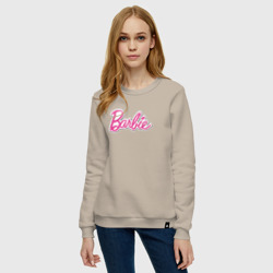 Женский свитшот хлопок Barbie logo - фото 2