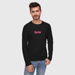 Мужской лонгслив хлопок Barbie Mini logo - фото 2