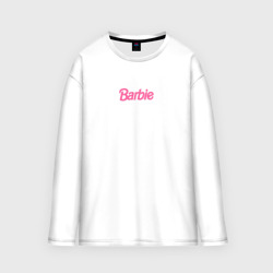 Женский лонгслив oversize хлопок Barbie Mini logo