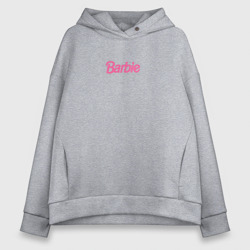 Женское худи Oversize хлопок Barbie Mini logo