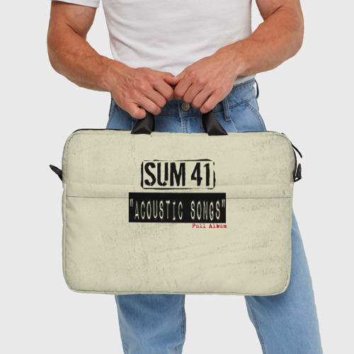 Сумка для ноутбука 3D Sum 41 - The Acoustics (Full Album), цвет 3D печать - фото 5