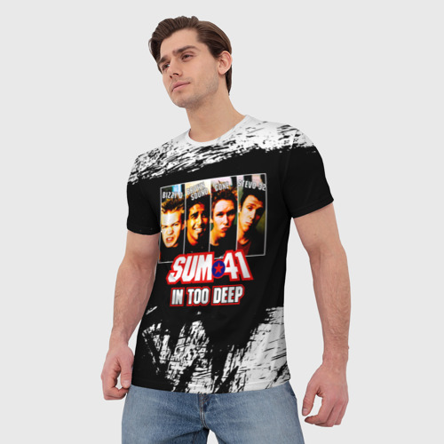 Мужская футболка 3D In Too Deep - Sum 41, цвет 3D печать - фото 3