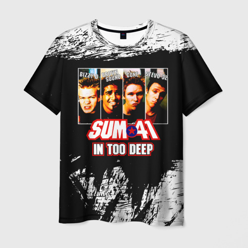 Мужская футболка 3D In Too Deep - Sum 41, цвет 3D печать