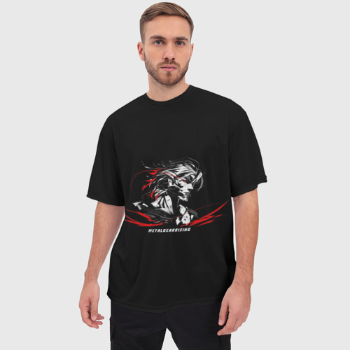 Мужская футболка oversize 3D Metal gear Rising: Revengeance, цвет 3D печать - фото 3