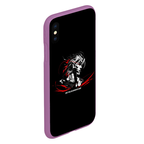 Чехол для iPhone XS Max матовый Metal gear Rising: Revengeance, цвет фиолетовый - фото 3
