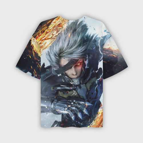 Мужская футболка oversize 3D Metal Gear Rising: Revengeance, цвет 3D печать - фото 2