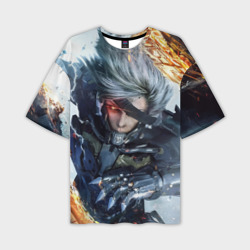 Мужская футболка oversize 3D Metal Gear Rising: Revengeance