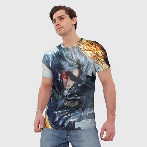 Мужская футболка 3D Metal Gear Rising: Revengeance, цвет 3D печать - фото 3