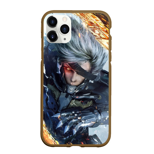 Чехол для iPhone 11 Pro Max матовый Metal Gear Rising: Revengeance, цвет коричневый