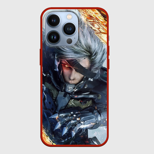 Чехол для iPhone 13 Pro Metal Gear Rising: Revengeance, цвет красный