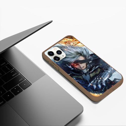 Чехол для iPhone 11 Pro Max матовый Metal Gear Rising: Revengeance, цвет коричневый - фото 5