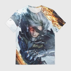 Мужская футболка 3D Metal Gear Rising: Revengeance