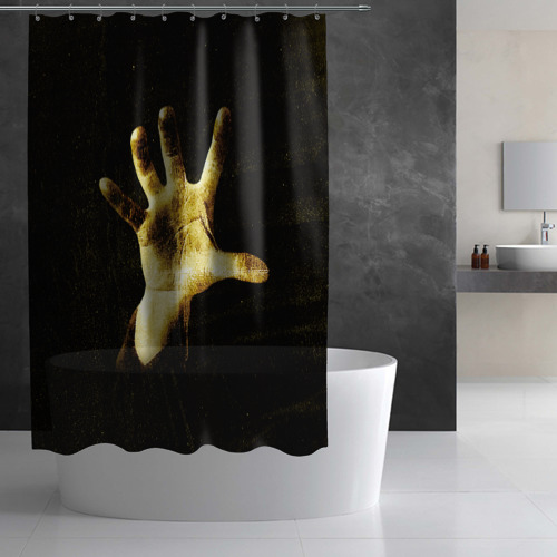 Штора 3D для ванной System of a Down дебютный альбом - фото 2