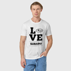 Мужская футболка хлопок Subaru Love Classic - фото 2