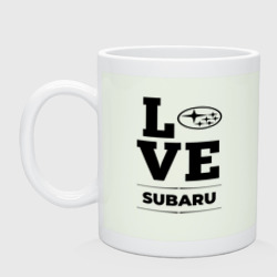 Кружка керамическая Subaru Love Classic