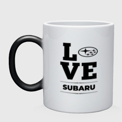 Кружка хамелеон Subaru Love Classic