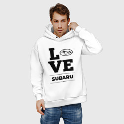 Мужское худи Oversize хлопок Subaru Love Classic - фото 2