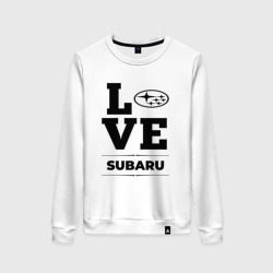 Женский свитшот хлопок Subaru Love Classic
