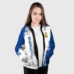 Женская куртка 3D Реал Мадрид краска - фото 2