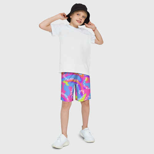 Детские спортивные шорты 3D Барби и Кен паттерн костюм, цвет 3D печать - фото 3