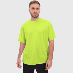 Мужская футболка oversize 3D Зеленый неон из фильма Барби - фото 2