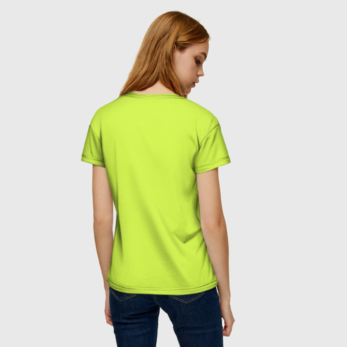 Женская футболка 3D Зеленый неон из фильма Барби, цвет 3D печать - фото 4